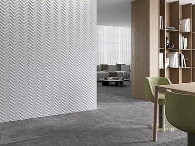 Background tile, Color white, Style designer, Ceramics, 15x38 cm, Finish matte
